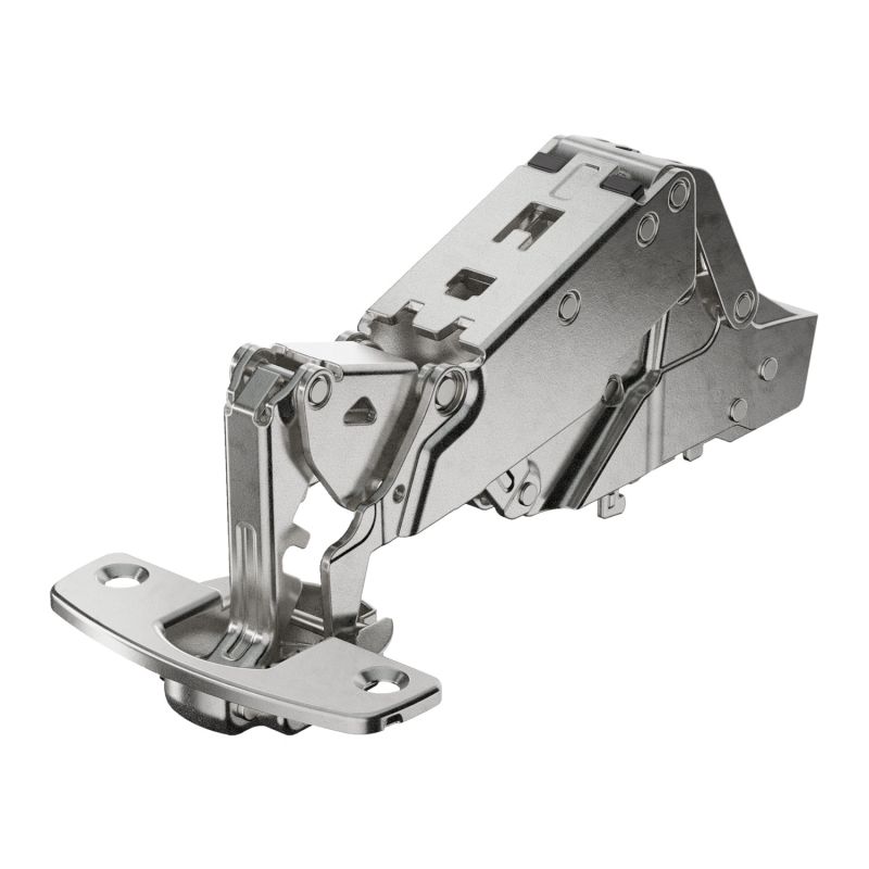 Hettich Sensys 8657i 165° Concealed Hinge – Zero Protrusion, Silent System, Clip-On, 35mm Cup, 3-Way Adjust, For 15-32mm Doors, Nickel-Plated Steel (Hinge Only, No Plate)