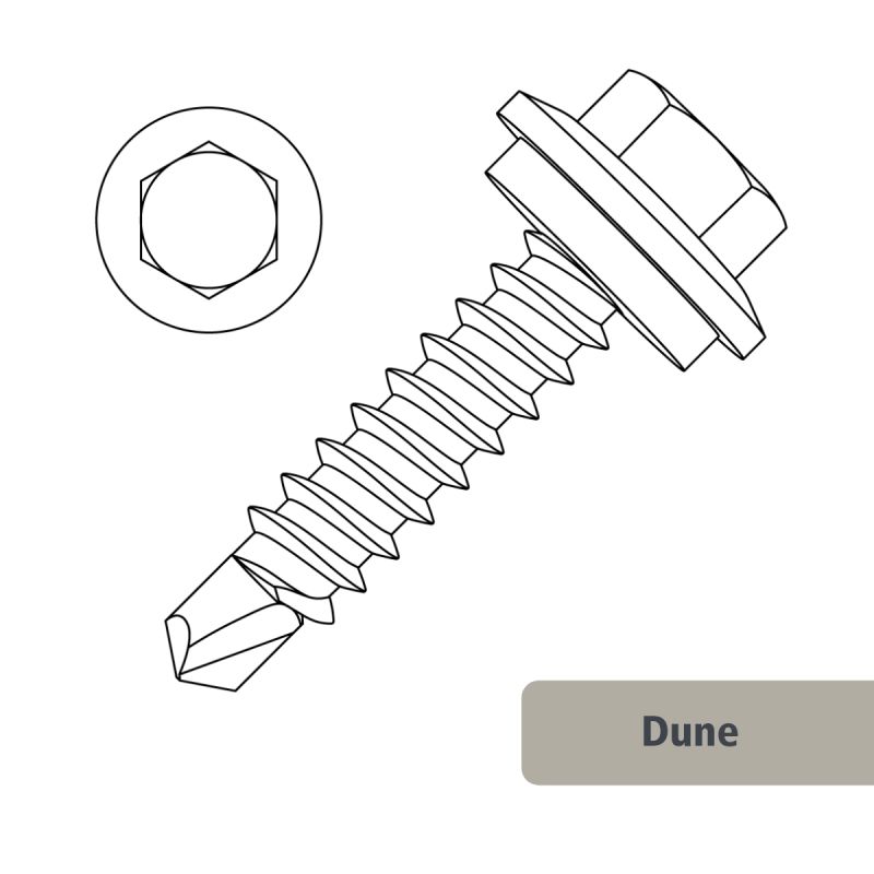 Unitite CL 5 Hex Head with Seal M6-14 x 55mm - Dune - UT6-14X55CL5NDU ...