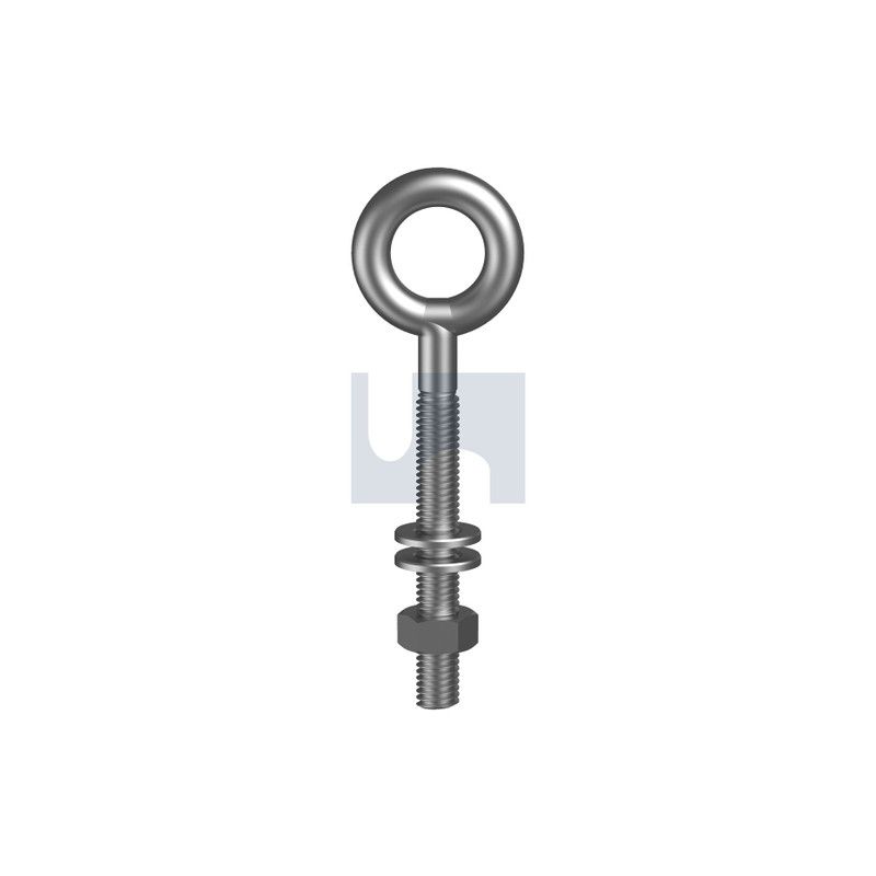 with Nut/2 Washers Eye Bolt G304/A2 SS 12x100 - 12X100MG304EB| Konnect ...