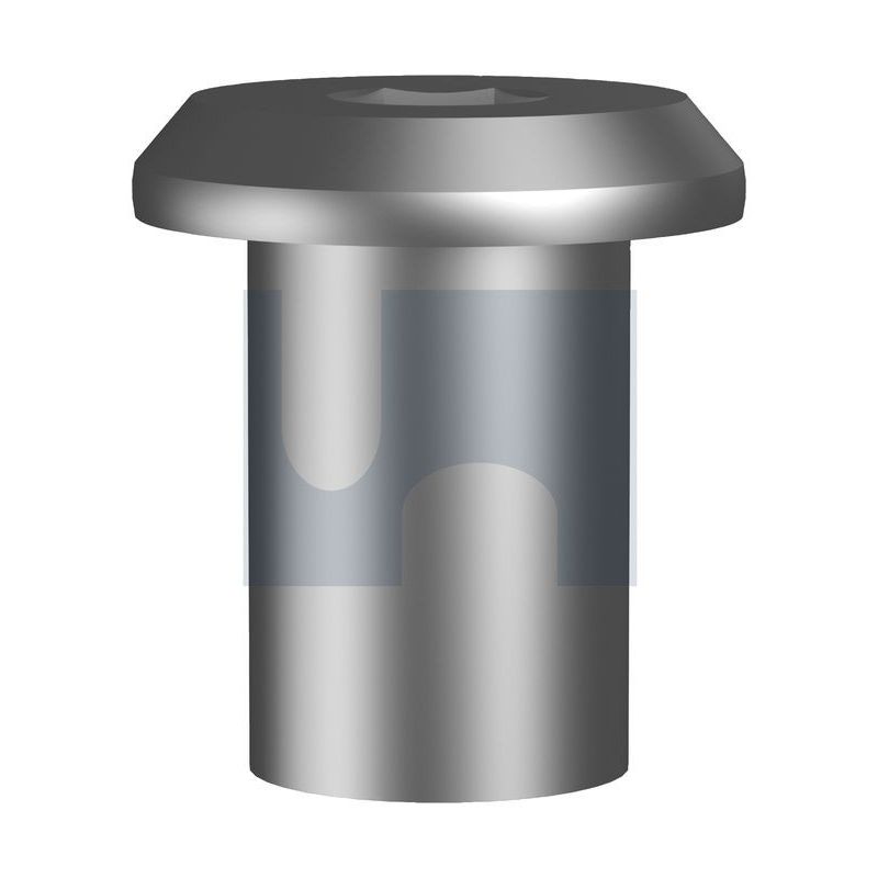 Furniture Connecter Nut Nickel Plated M8 x 15mm - HFNCMSNCM08| Konnect ...