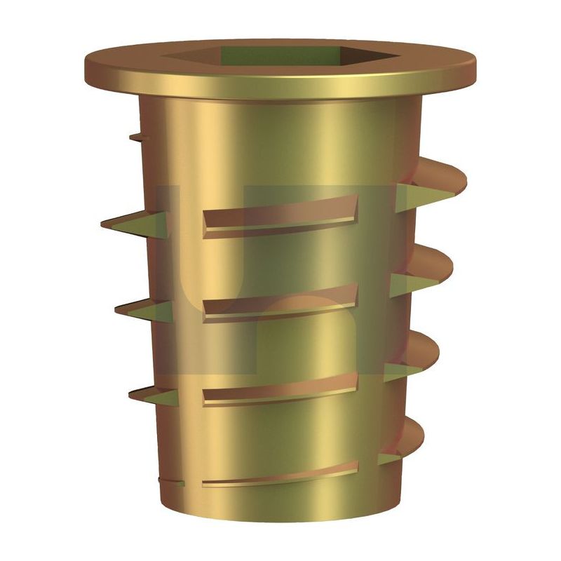 Hex Timber Insert Flange Nut ZPY M8 x 15mm - HFNIMSYCM08| Konnect ...