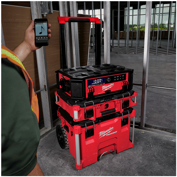Milwaukee M18 PACKOUT Jobsite Radio Charger M18PORC 0 Konnect Fastening Systems