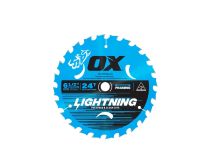 OX LIGHTNING CIRCULAR SAW BLADE 24T 165MM