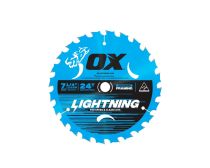 OX LIGHTNING CIRCULAR SAW BLADE 24T 184MM