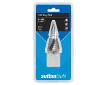 Sutton D504 HSS Step Drill Spiral Flute 4-30mm 14 Step