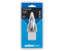 Sutton Tools HSS Step Drill Spiral Flute 6-36mm 11 Step