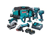 Makita 18V 6 Piece 2 X 3.0Ah Combo Kit DLX6102X1