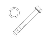 Konnect Sleeve Anchor Hex Head G316 Stainless Steel 12 x 60mm
