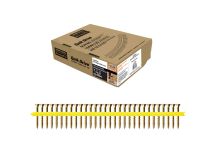 Simpson S-T 10g x 50mm, Ribbed Head, Aggressive variable thread, Sharp Point, Yellow Zinc. T-25 6-lobe drive Box 2000