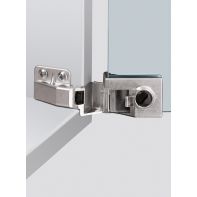 Glass-door hinge ET 5160, nickel plated, matt