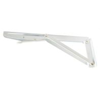 Shelf bracket, fold down, 305mm, white, pair 