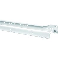Roller slide, single extension, self-closing, bottom-mount (pair)