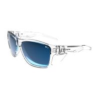 Scope Ace Safety Glasses, Clear Frame, Blue Mirror Lens (1000_CBM)