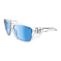 Scope Ace Safety Glasses Polarised, Clear Frame, Blue Mirror Lens (1000P_CBM)
