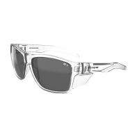 Scope Ace Safety Glasses Polarised, Clear Frame, Smoke Lens (1000P_CS)