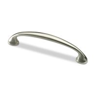 Hettich Handle Terranda, drill hole spacing 128, L 146 mm, B 12 mm, H 28 mm, Brushed stainless steel look