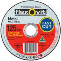 Metal Cut Off Disc FH38 Flexovit 66252841561 125x2.5x22.23mm