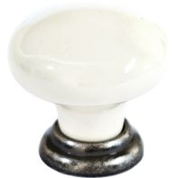 Knob "Rutland", Ceramic with plate