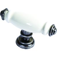 Knob "Rutland", Ceramic T-bar high, 76mm