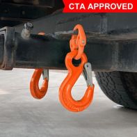 Austlift G80 Vehicle Chain Safety Hook Set 6mm Kit (Light Trailer, ATM up to 2,000kg) Orange