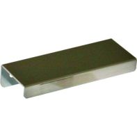 Handle "Jay 3.0" Finger Pull, 200mm lg, 160mm c/c, face fix w/screws, brushed nickel, each