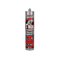 T Rex Power Fast Grab Adhesive Jet Black Soudal Cartridge 290ml