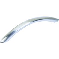 Handle "Bologna", bow-shaped, brushed nickel