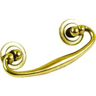 Handle "Epoch" Swivel Bail 100mm X 40mm 64mm c/c Antique Brass