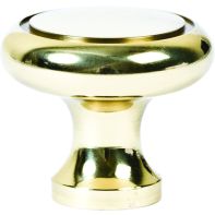 Knob "Orbita" Ring Design 40mm Dia Polished Brass