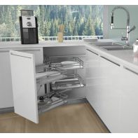 SIGE Magic Corner LH, 900mm cabinet width (500D), each (two part)