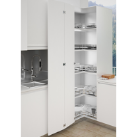 SIGE 3/4 carousel, two shelves, suit 900mm corner cabinet, 700W x 700D x 110H, (Art 363+), each