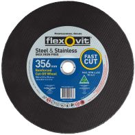 Metal Cut Off Disc AS36S Flexovit 66252841626 356x3.8x25.4mm