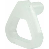 Polythene Shelf Retaining Clip. Natural