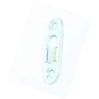 Plate. Steel. Keyhole. 45mm x 16mm x 2mm. Zinc Plate (500/bag)