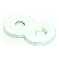 Bracket. Steel. "Figure 8" 12.5mm x 2mm Thick. Zinc Plate (1000/bag)