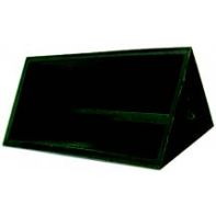 Corner Block Plastic. Staple On. 63mm x 20mm. Natural