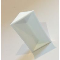 Injection Moulded Corner Block 47mm X 20mm.  White