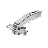 Sensys 95∞ angle hinge W90 with integrated silent system, nickel plated, inset, TH-drilling pattern 52 x 5.5 mm, Flash fast assembly