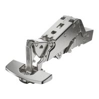 Sensys 165∞ wide angle hinge, with zero protrusion, with integrated silent system, nickel plated, overlay, TB-drilling pattern 45 x 9.5 mm, Fix fast assembly