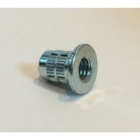 STEEL THREADED ADAPTORS. KNURLED.3/8"UNC.ZINC PLATE.
