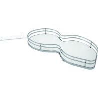 SIGE swing-corner pull-out shelves for 900mm corner cabinet, left opening