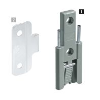 Hettich Wingline L Centre Grey Hinge Fast Assembly Screw On Hinge Component 1