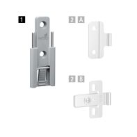WingLine L Centre hinge, fast assembly for screwing on, Hinge component 1, grey