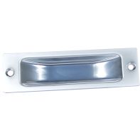 Handle "Valle" Rectangular Recessed Pull 114mm x 34mm Satin Chrome