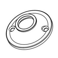 Tube Support End Flange 19mm Dia Zinc Chrome