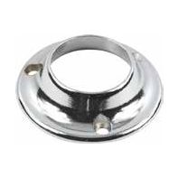 Tube Support End Flange 25mm Dia Zinc Chrome