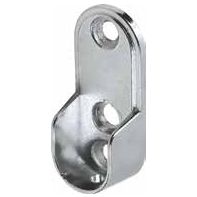 Tube Support End Flange 30x15 Oval Zinc Chrome