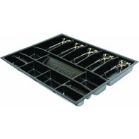 Cash drawer insert “Specialty” 5 note / 8 coin compartments, 495x405x50mm