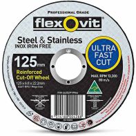 Iron Free Grinding Wheel DC A24/30T Flexovit 66252841744 125x6.8x22.2mm