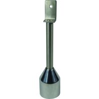 METLAM Toilet partition leg "112", 200mm (35mm adjustable), angle bracket, stainless steel (each)